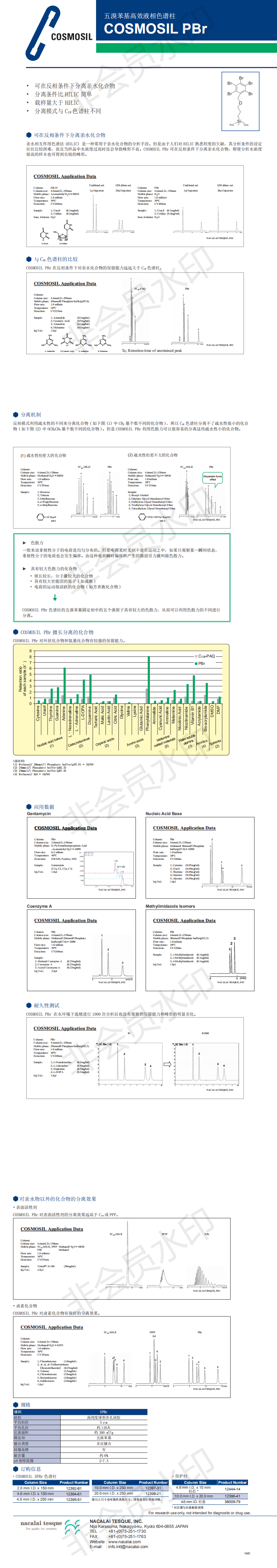 cosmosil_pbr色譜柱-針對大極性化合物在c18上保留較弱或無保留的化合物分離(1)_0_wps圖片